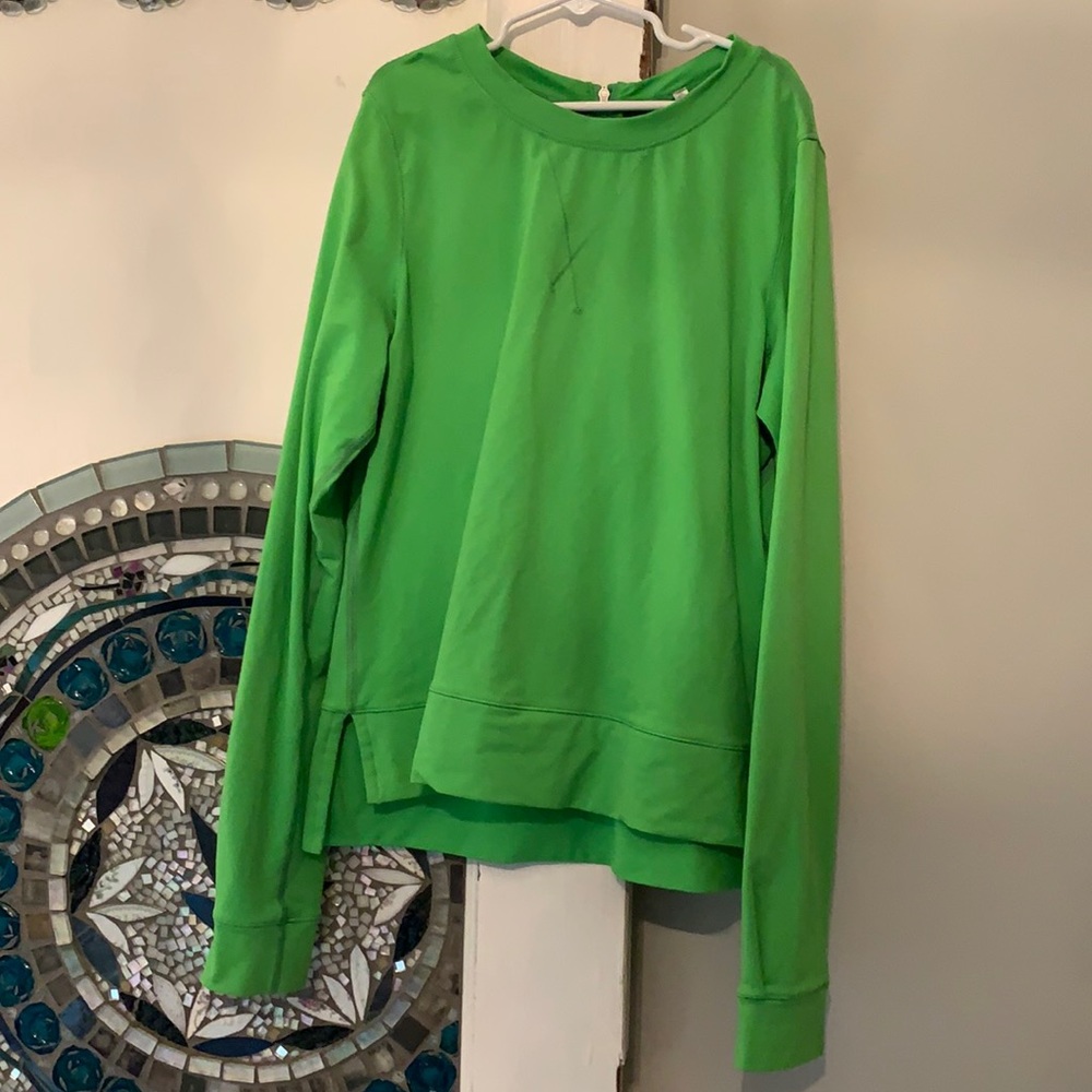 Size 4 Bright Green Lululemon Pullover